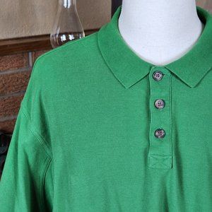 Duluth Trading Co Solid Green Polo Size XL